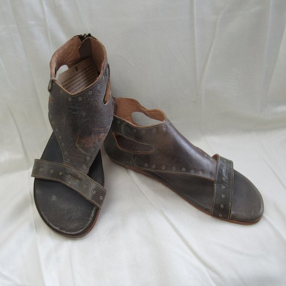 NIB Bed Stu Women/'s Soto G Leather Sandals in Taupe Mason Leather Size 9.5